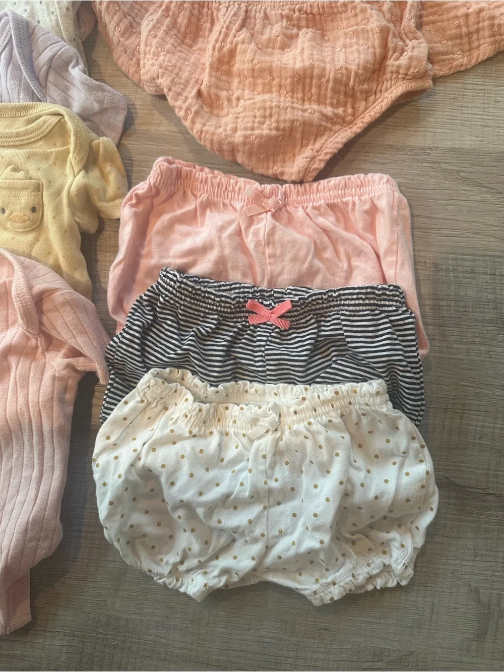 Pastel Baby Girl Clothing Lot in Pink, Peach, Lavender - 0-3 month